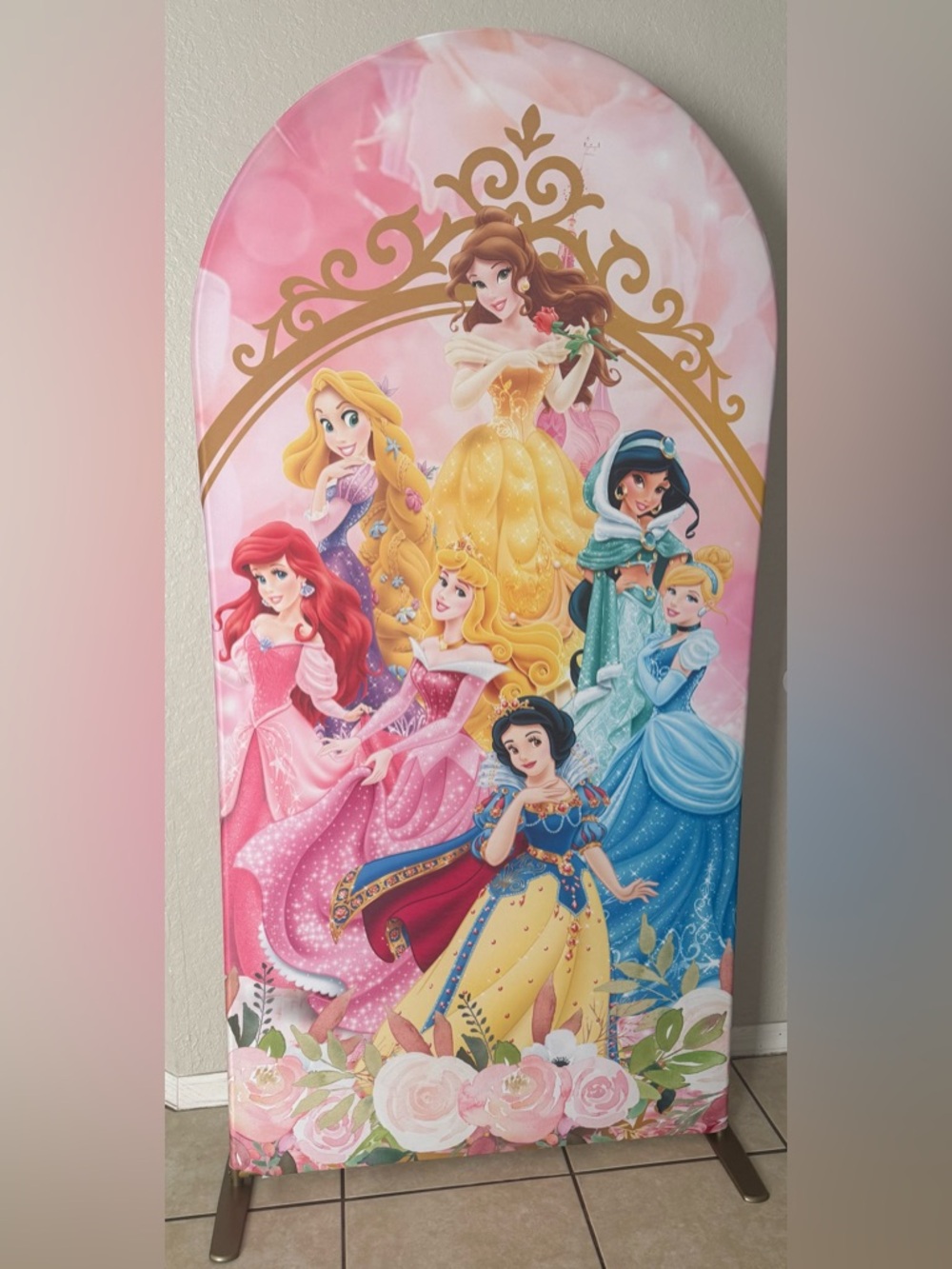 Disney Princess Arch Backdrop Cover